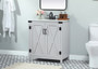 30 Inch Single Bathroom Vanity In Grey "VF90230GR"
