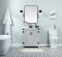 30 Inch Single Bathroom Vanity In Grey With Backsplash "VF90230GR-BS"