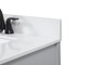 30 Inch Single Bathroom Vanity In Grey With Backsplash "VF90230GR-BS"
