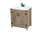 30 Inch Single Bathroom Vanity In Natural Oak "VF90230NT"