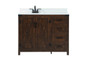 42 Inch Single Bathroom Vanity In Expresso With Backsplash "VF90242EX-BS"