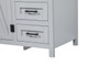 42 Inch Single Bathroom Vanity In Grey With Backsplash "VF90242GR-BS"