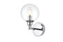 Jaelynn 1 Light Chrome And Clear Bath Sconce "LD7318W6CH"