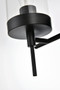 Benny 4 Light Black And Clear Bath Sconce "LD7319W32BLK"