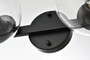 Rogelio 2 Light Black And Clear Bath Sconce "LD7320W17BLK"