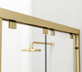 Semi-Frameless Shower Door 48 X 76 Brushed Gold "SD303-4876BGD"