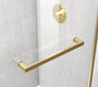 Frameless Shower Door 48 X 76 Brushed Gold "SD202-4876BGD"