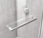 Frameless Shower Door 60 X 76 Polished Chrome "SD202-6076PCH"