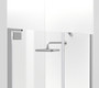Semi-Frameless Hinged Shower Door 48 X 72 Polished Chrome "SD404-4872PCH"