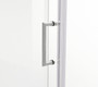Semi-Frameless Hinged Shower Door 48 X 72 Brushed Nickel "SD404-4872BNK"