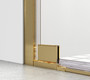 Semi-Frameless Hinged Shower Door 48 X 72 Brushed Gold "SD404-4872BGD"