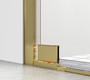 Semi-Frameless Hinged Shower Door 60 X 72 Brushed Gold "SD404-6072BGD"