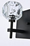 Graham 2 Light Wall Sconce In Black "3509W11BK"