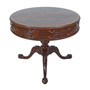 Chippendale Drum Table Flamed Mahogany Top "31524FEM"