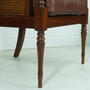 Easy Chair Mahogany With Leather "33173ZMLSC/BR"