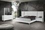 "VGACANGELA-SET-WINGS-EK" VIG Nova Domus Angela - Eastern King Italian Modern White Eco Leather Bed With Nightstands And Wings
