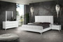 "VGACANGELA-SET-NOWINGS-EK" VIG Nova Domus Angela - Eastern King Italian Modern White Eco Leather Bed With Nightstands