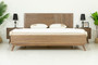 "VGWDWIN-USQB-BED-EK" VIG Modrest Claire - Eastern King Contemporary Walnut Bed