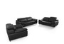 "VGBNS-2116-SET-BLK" VIG Divani Casa Grange - Modern Black Leather Sofa Set