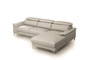 "VGBNS-1812-LTGRY-RAF" VIG Divani Casa Sura - Modern Light Grey Leather Right Facing Sectional Sofa