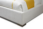 "VGVC-BD1909-BED-BGE-eastern" VIG Modrest Nixa - Modern Beige Velvet + Brushed Bronze Bed-Eastern