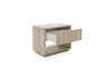 "VGAN-ROMA-NS" VIG Nova Domus Roma - Modern Travertine + Gold Nightstand