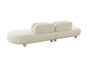 "VGOD-ZW-23024-WHT" VIG Divani Casa Gilbert - Contemporary White Fabric Modular Sectional Sofa