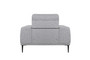 "VGMB-2123-CHR-GRY" VIG Divani Casa Fonda - Modern Grey Fabric Chair