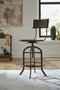 Hidden Treasures Rocco Adjustable Bar Stool 090-1107 By Hammary Furniture