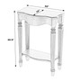 "3020111" Company Cheshire Ballerina 22 In. W Console Table, Black