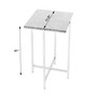 "5246475" Company Nigella 11.5 In. W Square Marble & Metal Side Table, Green