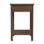 "5756474" Company Lennon 21 In. W Rectangular 1 Drawer Rounded Leg Nightstand, Brown