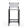"5762411" Company Bromley 24.5 In. Iron And Leather Counter Stool, White