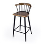 "5775330" Company Merrick 30 In. Wood And Iron Spindle Bar Stool, Brown