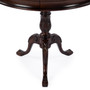 "533211" Company Carissa 30" Round Pedestal Foyer Table, Dark Brown