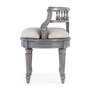 "1218418" Company Hathaway Upholstered 22.5" Vanity Seat, Gray