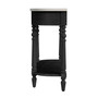 "5517432" Company Danielle Marble 40" One- Drawer Console Table, Black