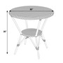 "5646433" Company Tobias Outdoor Rattan Round Bistro Table, Beige And White