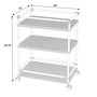 "5651434" Company Tobias Outdoor 3- Tier Rattan And Metal Bar Cart, Black And White
