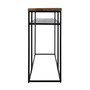 "5683330" Company Sutton 63" Iron And Wood Console Table With Storage, Light Brown