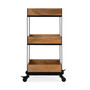 "5685330" Company Fulham Rustic 3-Tier Serving Cart, Light Brown