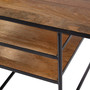 "5686330" Company Jensen Iron And Wood Writing Desk, Light Brown