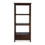 "5693011" Company Lorena 30"W 3- Tier Etagere Bookcase With Storage Drawer, Medium Brown