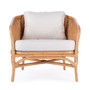 "5698404" Company Rattan Upholstered Accent Chair, Natural