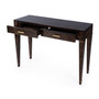 "5714446" Company Kai 2 Drawer 45" Burl Wood Console Table, Dark Brown