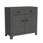 "9151420" Company Chatham 2-Drawer Raffia Cabinet, Charcoal