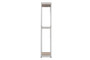 "WH06-White-Shelf" Baxton Studio Gavin White Metal 3-Shelf Closet Storage Racking Organizer