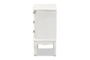 "ETASW-04-White-ET" Baxton Studio Gabrielle Traditional French Country Provincial White-Finished 3-Drawer Wood End Table