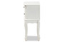 "HL7A-A110-2 DW ET" Baxton Studio Sophia Classic And Traditional French White Finished Wood 2-Drawer End Table