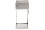 "JY1955-ET" Baxton Studio William Modern French Industrial Silver Metal 1-Drawer End Table